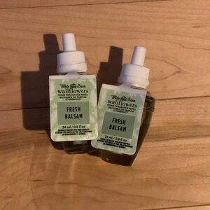 Two fresh balsam wallflowers